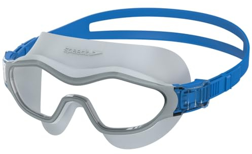Speedo Masque de Natation Unisexe pour Adulte | Essentiels | Plongée | Natation | Anti-Fuite, Gris, Taille Unique