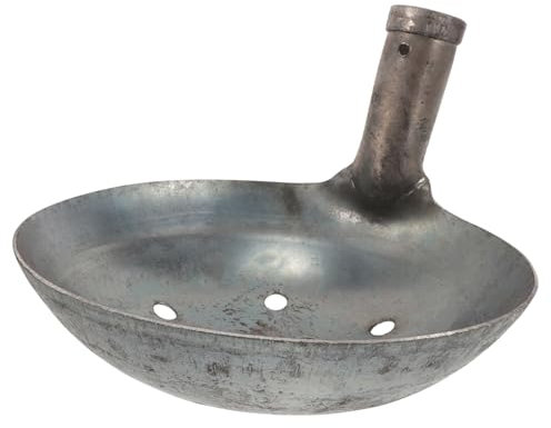 POPETPOP Heavy-duty Metal Sifting Scoop Muck Cleaning Manure Scoop for Wells Drain Cleaning