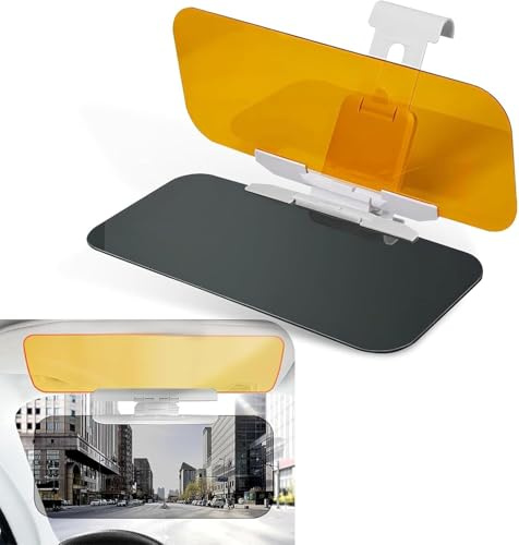 Pare-soleil de Voiture 2 en 1 - Protection Contre l'Éblouissement Jour et Nuit - Extension Réglable pour Tous les Véhicules - Pour Conducteur
