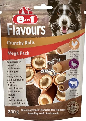 8in1 Flavours Crunchy Rolls Chien 200g