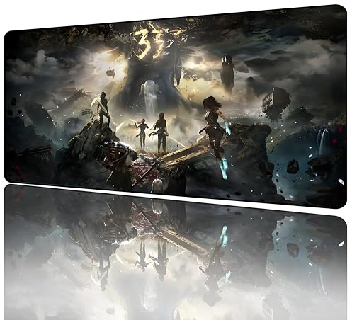 Clair Obscur: Expedition 33 Tapis de Souris Grand Tapis de Souris Mignon XXL- Tapis Bureau avec Base Anti-Dérapage - Tapis Souris Gamer Imperméable - Mouse Pad (600 * 300 * 3)