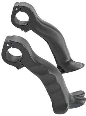 Uqezagpa Manillar de bicicleta de montaña regulable, peso ligero, ergonómico, fácil instalación para alivio de articulaciones, extensión ergonómica de manillar de bicicleta