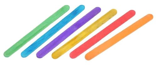 Rengue 300 Palitos de Madera para Manualidades, Palitos de Helado y Barra de Hielo para Manualidades Caseras de Verano, con Material de Madera Natural y