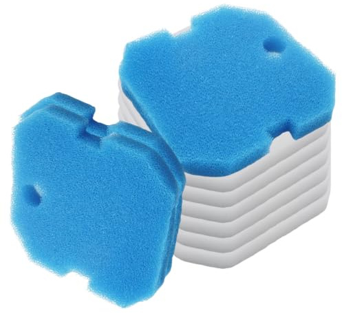 MospdyGear 3 éponges filtrantes bleues et 6 éponges filtrantes blanches de rechange pour Eheim 2616260 Professionel 2 2226, remplacement pour Eheim Experience 350