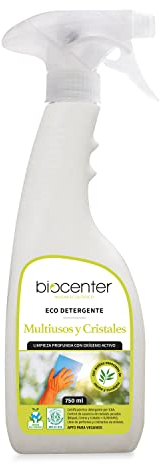 BIOCENTER - Limpiador ecológico Multiusos y Cristales de Oxígeno Activo - Spray Ecofriendly 750 ml