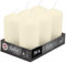 Hofer Candele Avorio a Colonna - 60 x 120 mm - Set di 6 Candele Decorative Cilindriche - Colore Avorio - Lunga Durata di 39 Ore - Cera Antigoccia - Non Profumate - Qualità RAL