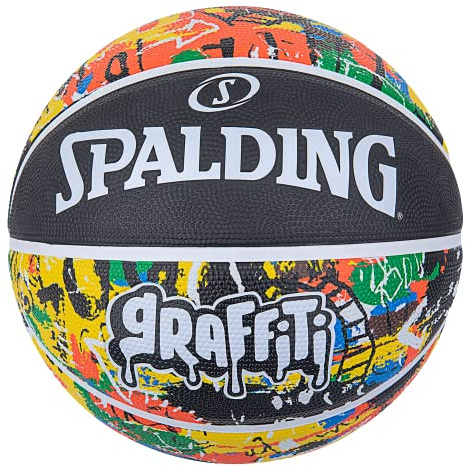 Spalding Rainbow Graffiti Sz7 Rubber Basketball, Arco Iris