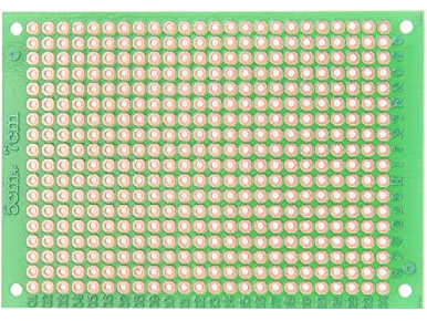 YOKIVE 5pz Monofacciale Lato Universale Stampato Circuito Schede, FR-4 PCB Placcato Rame Scheda, Buono per Fai da te Saldatura Progetti elettronici (Verde, 50x70mm)