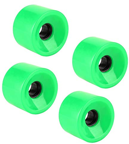 VBESTLIFE Skateboard Wheels, 70x51mm PU Longboard Wheels Set of 4 Green 2.8 Inch Cruiser Wheels for Street Skating and Riders (Green)