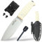 JEO-TEC Nº3 Survival Bushcraft Messer Outdoor Camping Gürtelmesser Jagdmesser Überlebensmesser, Stahl MOVA, Kydex Scheide