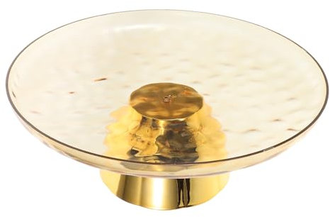 POPETPOP Bandeja Redonda para Servir Plato De Fiesta Base Expositor De Postres y Galletas Diseño Vintage