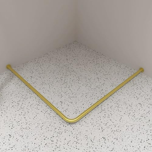Asta a forma di L in metallo per tenda divisoria per salone di bellezza, montaggio a parete, divisorio per spogliatoio, bagno, negozio di abiti da sposa