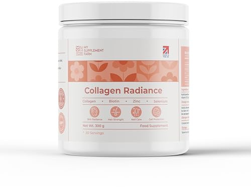 Collagen Protein Powder | High Strength 10000mg - 300g | Peptides Collagen Supplement for Men & Women | Hair Growth - Skin - Nails | Vitamin C & Zinc | Non GMO | Gluten Free