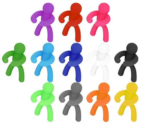 Yctze Marcadores de Vidrio Marcador de Vidrio de Silicona Etiquetas de Identificación de para Beber Suministros para Fiestas Marcadores de y (24PCS)