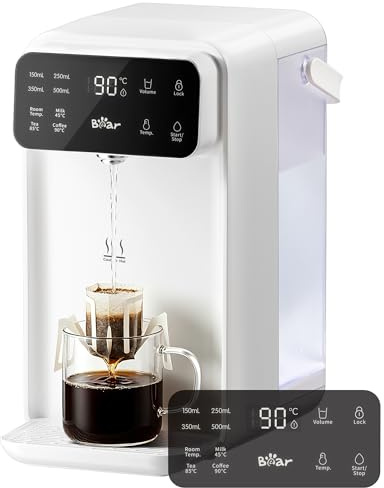 Bear Instant Hot Water Dispenser, 3L, 11 Temps, Tea Coffee Baby Formula