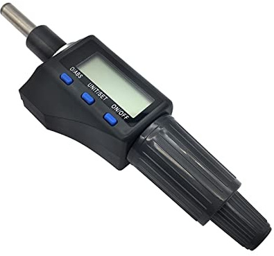 Micrómetro, 0-25 mm electrónico micrómetros exteriores 0.001mm con extra grande LCD Micrómetro digital de pantalla Mida herramientas(Differential head 01)