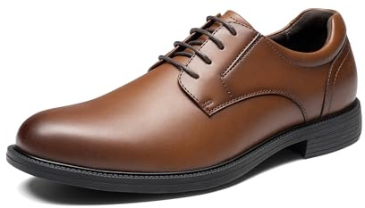 Bruno Marc Men's Lace Up Shoes,Size 10,Brown,SBOX26021M