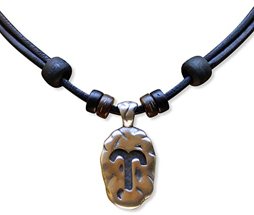 HANA LIMA 1 von 12 Sternzeichen Tierkreiszeichen an verstellbarer Halskette Horoskop Horoscope Lederkette Surferkette A - WIDDER (Aries) / 21. März - 20. April