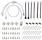 RUNCCI-YUN 5050 Kit de connecteur de bande lumineuse à LED RGB à 4 broches Câble de diviseur RVB à 2 voies, connecteurs de cavalier de bande PBC à LED de 10 mm, pinces pour bande de lumière
