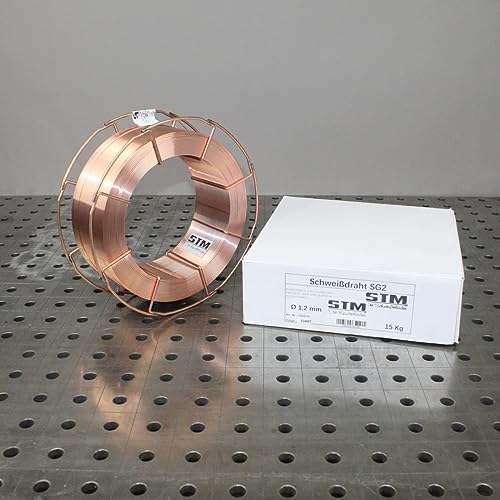 STM Der Meisterladen MIG MAG Stahl Schweißdraht Ø 1,2 mm SG2 CO2 G3Si1 15kg K300