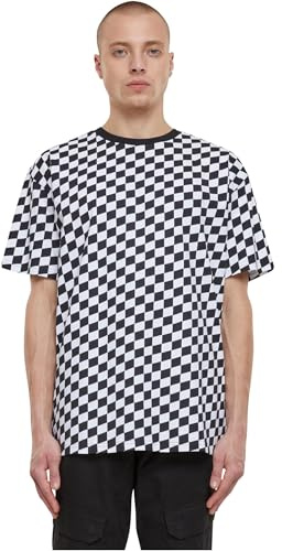 Urban Classics Herren T-Shirt Oversized Check Tee, lässiges Check T-Shirt für Männer, Rundhals, Baumwolle, erhältlich in Größen S - 5XL