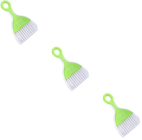 COLLBATH 3pezzi Scopa e Paletta da Scrivania Kit di Pulizia Piccolo con Spazzola per Polvere Colore Casual Strumento Versatile per Pulire Superfici Senza Danneggiare