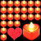 GOMETY - Velas de Tealight LED con forma de corazón, 1000 pétalos de rosa artificiales y 24 velas de té LED sin llama en forma de corazón, para bodas, San Valentín,