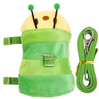 Ferret Harness and Lead Rope - Bunny Harness and Lead Rope,Bunny Walking Vest Pet Supplies for Small Animal Puppy Hedgehog Squirrel Raccoon Outdoor Training Walking Garden