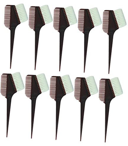POPETPOP Kit la Tintura dei Chioma 10 Pezzi Pettine da Parrucchiere e Ciotola per Colorare, Accessori Professionali per Saloni e Uso Fai da Te, Strumenti Pratici in Plastica