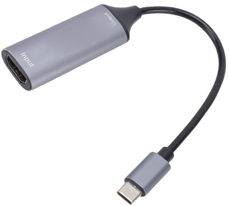 Topiky Scheda di Acquisizione Video, Scheda di Acquisizione da 4K HDMI a Tipo C per Giochi in Streaming, Registrazione Video, Plug and Play
