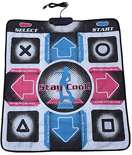 MAGT Tanzmatte, Kinder Erwachsene Musikmatte Rutschfestes Dance Pad Strapazierfähiges Tanz-Step-Pad Spielzeug USB Musikalisches Spielmatten-Tänzer-Decken-Dance-Matte für den PC