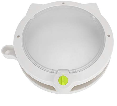 SALUTUYA Porta con gattaiola a Forma di Gatto porticina per animali, installazione semplificata, bianco per Porta a Muro Diametro 21,3 cm