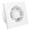 Bricoloco Optima Abluftventilator für Bad oder Küche, 15 x 15 cm, 14 W, Typ 100 mm, beseitigt Kondensation von Dampf und erneuert die Luft, Förderleistung 97 m³/h 35 dB