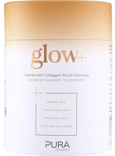 Pura Collagen Glow+ Unflavoured Bovine Collagen Peptide Powder - 284g / 28 Servings