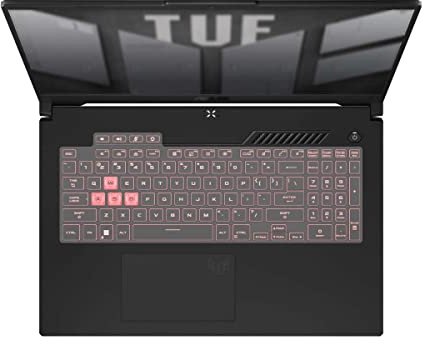 MiNGFi Silicone Cubierta del Teclado para ASUS TUF Dash F15(2022) TUF Gaming A15 A17 F15 F17(2022) - Transparente