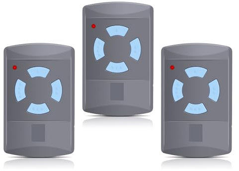 3 Stück Ersatz Handsender für EcoStar RSC2 433, Garagentoröffner Fernbedienung 433,92 Mhz 4 Kanäle Kompatibel mit Hormann EcoStar Liftronic 500/700/800, Portronic D2500/D5000/S4000