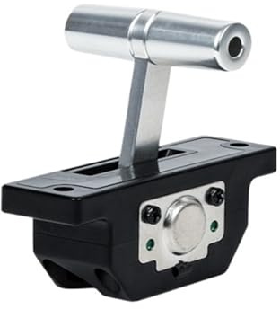 T-Bar Video Push Rod 101 Joystick de un Solo Eje, Hall Industrial Joystick Modelo Aviones Drone Pull Rod(Silver 5V Output 0-5V)