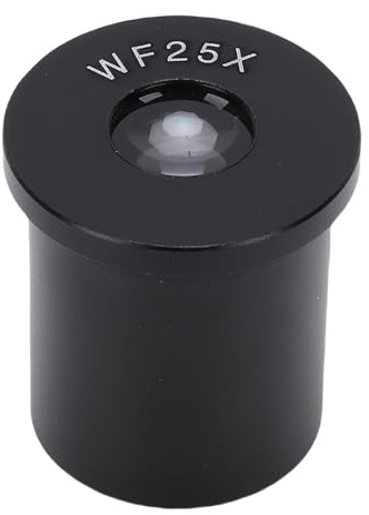 Akozon 25x Microscope Oculaire Verre Optique en Alliage en Aluminium pour la Recherche et L'éducation