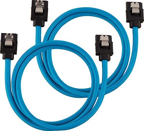Corsair Premium Sleeved SATA Cable - SATA 6Gbps 60cm, Blue