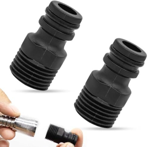 BIRLOZA Conector de Manguera de jardín Conector de Manguera de 1/2 Pulgadas Rosca Exterior G1/2 para Adaptador de Grifo (plástico ABS)
