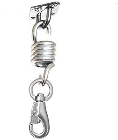 GALPADA molla della sedia molla sospesa gancio girevole sedia amaca molla a doppio gancio ganci pesanti calzante gancio soffitto attaccapanni molla per sedia sospesa pesanti Argento