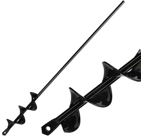 HO-SFSM Trapano da giardino, trivellazione per avvitatore a batteria, per scavare, per fiori, piante di alberi, arbusti, 4 x 45 cm