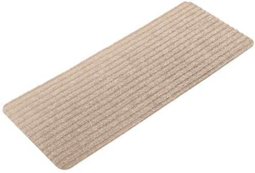 Homwiz Treppenstufen Matten, Stufenmatten Selbstklebend Innen 15 Stück, Treppenstufen Antirutsch Zuschneidbar Wiederverwendbar für Schützen Sie Haustiere, Senioren Kinder (Beige, 55cm x 22cm)