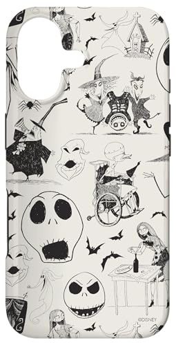 Tim Burton L'Étrange Noël de Monsieur Jack Impression à l'encre Coque pour iPhone 17