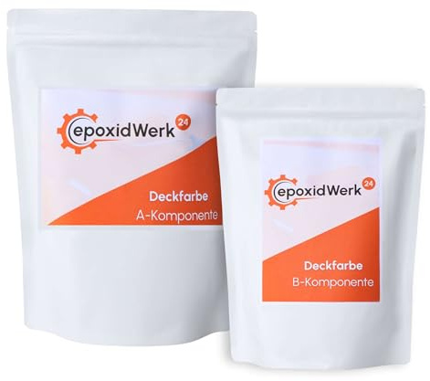 2K Epoxidharz Bodenbeschichtung RAL 7016 - Anthrazitgrau - Garage, Werkstatt, Keller, Industrie Langlebig - 1 kg Set mit Harz und härter für böden, betongarage, bodenfarbe, einfache anwendung