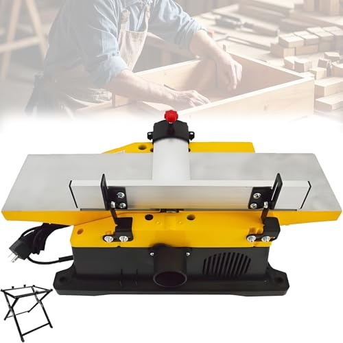 Feiphla Cepillo Multifuncional para CarpinteríA De Sobremesa De 1800 W, 12 000 RPM para Cortar Madera En Espesor Planer(FoldingStand)