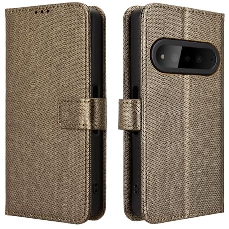 Telefonfodral Kompatibel med Natural AI Phone Mobilskal【PU-läder Uppfällbart stativ Plånboksdel Kortfack Magnetisk stängning】Brown