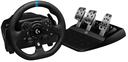 Logitech G923 Racing Wheel and Pedals for Xbox X|S, Xbox One and PC (Renewed)