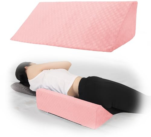 Jacobable Bed Wedge Pillow for Side Sleeping Foam Filled Body Positioning