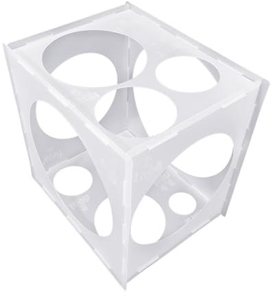 Scatola di misurazione per palloncini con 11 fori, 5-25 cm, strumento di misurazione per palloncini per decorazioni per feste di nozze